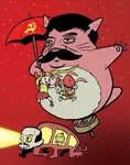 anime bolshevik bus hammer_and_sickle joseph_stalin my_neighbor_totoro russia russian_sfsr soviet_union umbrella vladimir_lenin // 500x638 // 96KB