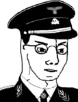 fascism germany glasses incel le_pol_face nazi nazi_germany peaked_cap site:pol ss swastika uniform wojak // 515x677 // 158KB