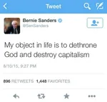 2016 bernie_sanders capitalism election glasses god life meta:lowres meta:screencap objective religion revolution site:twitter social_democracy tweet united_states // 368x350 // 21KB