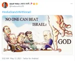 cringe fascism india irony meta:screencap nazi site:twitter tweet west_asia zionism zionist_regime // 540x440 // 256KB