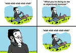 anarchism comic crime egoism glasses knife max_stirner morality murder violence weapon // 1292x908 // 113KB