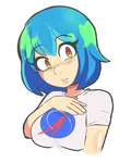 anime blush breasts earth_chan interkosmos large_breasts soviet_union space // 1280x1600 // 198KB