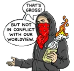 anarchism anti_fascism artist:brian_mcfadden fire hoodie mask meta:lowres meta:transparent_background molotov_cocktail reaction_image // 204x195 // 15KB