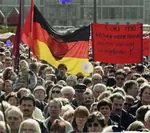 1990 berlin flag german_democratic_republic german_federal_republic german_text germany meta:photo protest // 612x544 // 62KB