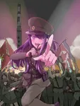 anime female juche korea korea_dpr soldier uniform // 900x1200 // 166KB