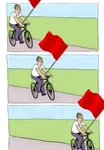 bicycle comic flag red_flag vehicle // 537x772 // 33KB