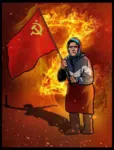 babushka flag hammer_and_sickle red_flag russia soviet_union z // 768x1011 // 1.5MB