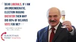 alcohol alexander_lukashenko belarus champagne dictator election liberalism turning_point_usa // 1344x756 // 578KB