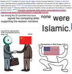 autistic_screeching china islam meta:highres meta:screencap religion united_states uyghur xinjiang // 2408x2451 // 387KB