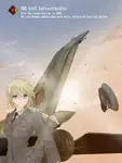 aircraft airplane anime blonde_hair english_text female german_democratic_republic jet mig-21 volksarmee // 481x640 // 149KB