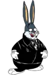 anarchism big_chungus bugs_bunny egoism glasses looney_tunes max_stirner meta:transparent_background // 720x960 // 281KB