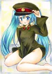 anime bottomless female hatsune_miku military // 617x872 // 140KB