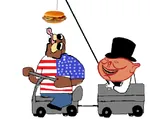 bourgeoisie burger capitalism hat porky scooter spurdo spurdo_burger united_states // 645x512 // 76KB