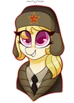 anthro hammer_and_sickle hat my_little_pony pony red // 1535x2126 // 157KB