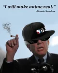 2016 anime bernie_sanders election fake_quote glasses hat marijuana quote social_democracy sun_glasses united_states // 600x751 // 68KB