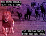 big_cat fear feline laborwave lion mutual_aid social_darwinism solidarity strong vaporwave water_buffalo weak // 640x501 // 627KB