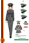 anime armband blonde_hair border_troops german_democratic_republic germany helmet nationale_volksarmee peaked_cap soldier uniform // 705x1024 // 282KB