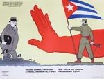 cuba flag latin_america poster revolution russian_text soviet_union united_states // 1185x900 // 262KB