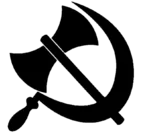 battleaxe feminism identity_politics labrys lgbt sickle symbol yuri // 824x735 // 94KB