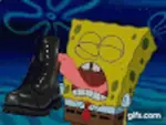 boot bootlicker emote licking meta:animated meta:gif spongebob // 100x75 // 144KB