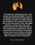 cheka felix_dzerzhinsky quote revolution soviet_union terror // 460x581 // 52KB