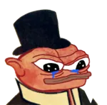 apurky apustaja bourgeoisie capitalism crying hat meta:transparent_background pepe porky sad tears // 600x590 // 322KB