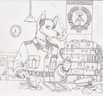 anthro canine cigar clock furry german_democratic_republic germany headphones lighter notebook pencil smoking stasi tool wip // 1280x1188 // 325KB