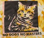 anarchism cat dog master meta:lowres slogan // 415x355 // 50KB