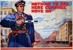 bait baton car comrade militia police poster street traffic trolley uniform vehicle // 1024x707 // 2.1MB